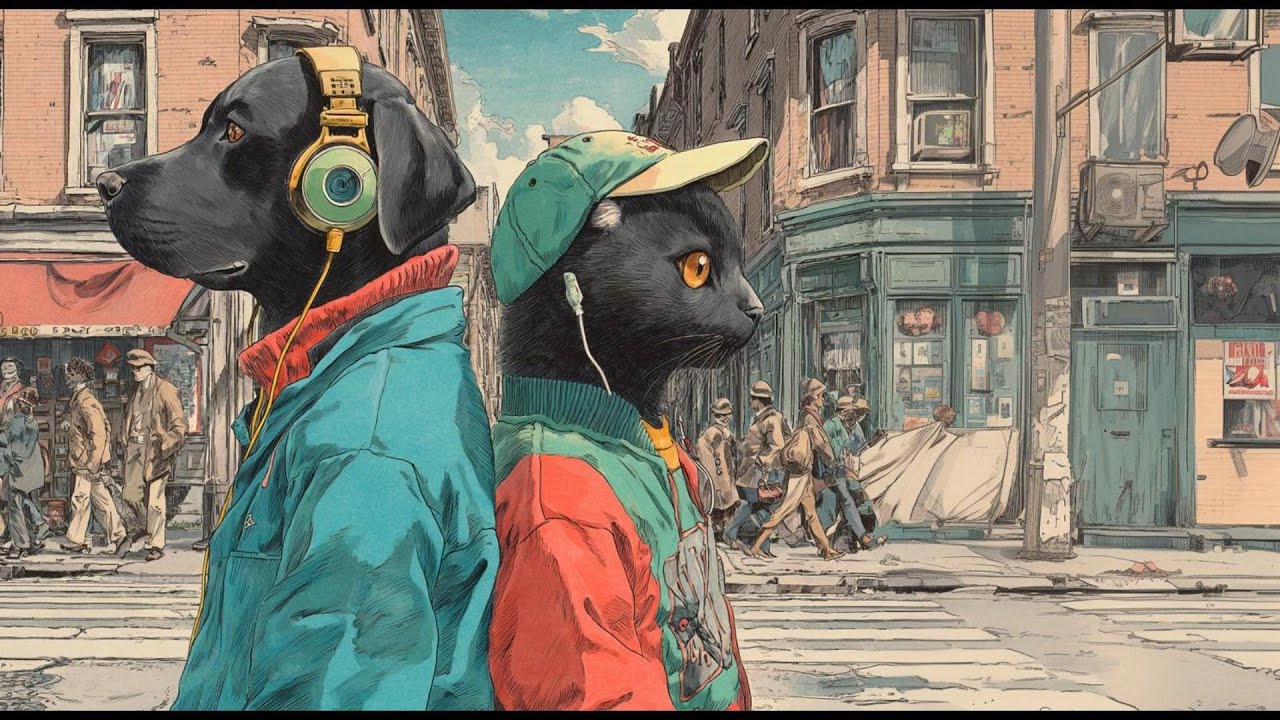 2 Hour Boom Bap Roots NYC Mix – Lofi Hip Hop Beats for Chill, Study & Relax | Dog & Cat Street Vibes