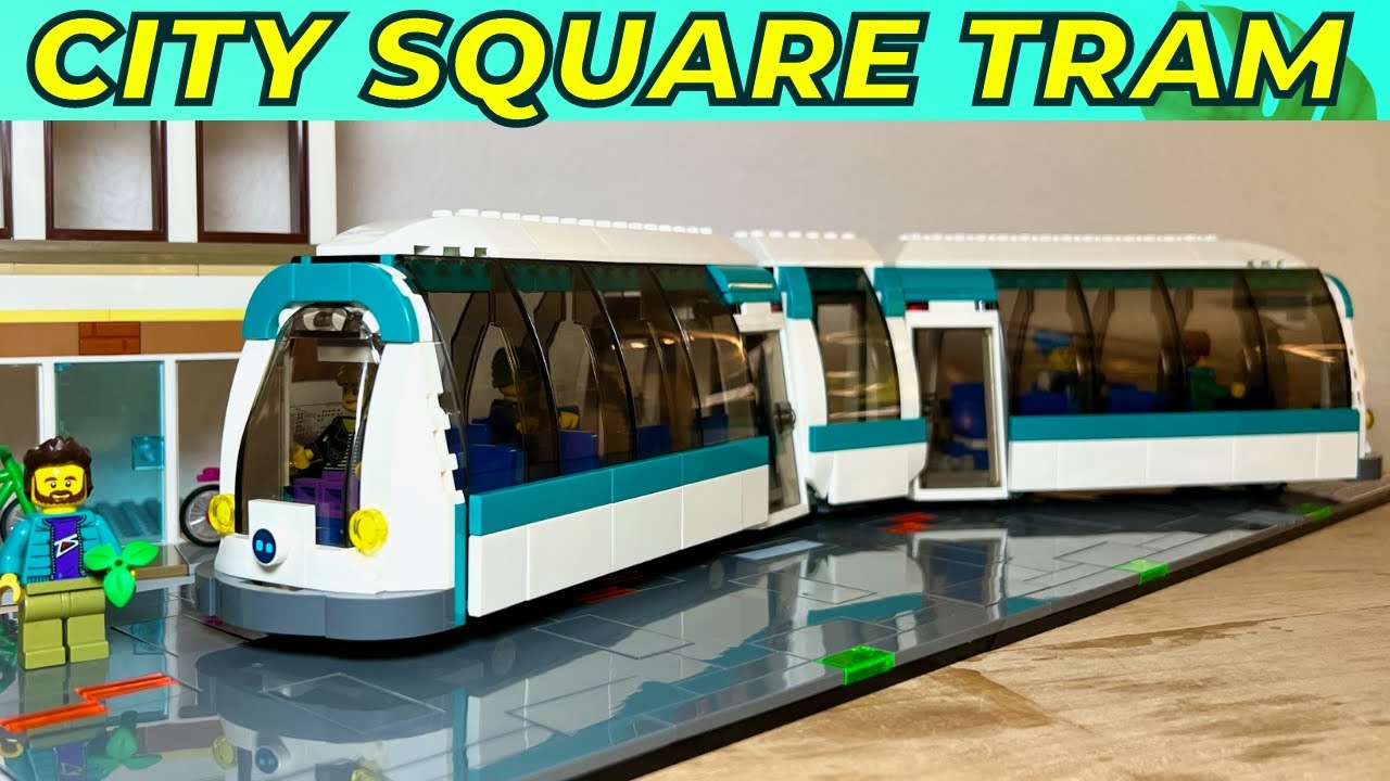 Lego City Square Tram re Moc: Why I converted it to a futuristic autonomous Tram Bus