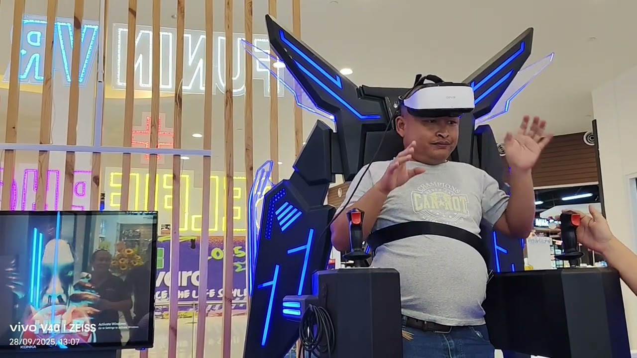 Akus Main VR play station. Bendar tudah takut.