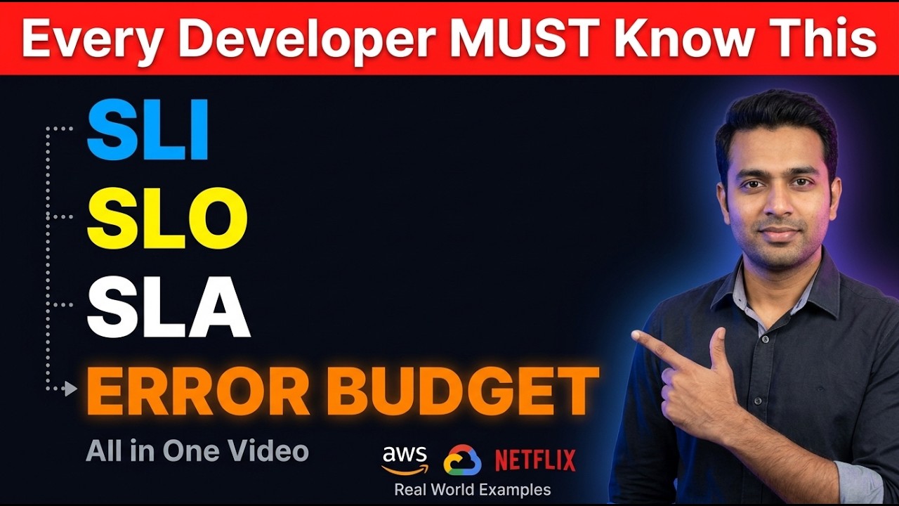 SLA SLO SLI & Error Budget &ndash; Every Developer MUST Know This | System Design Explained