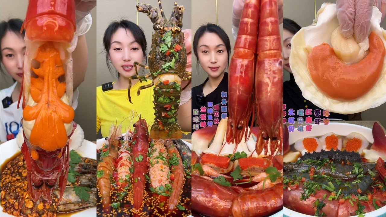 Fresh Seafood Platter 🦪 | 신선한 해산물 🦞 | フレッシュなシーフード 🦀 | 新鲜的海鲜 🐙 | Mukbang ASMR