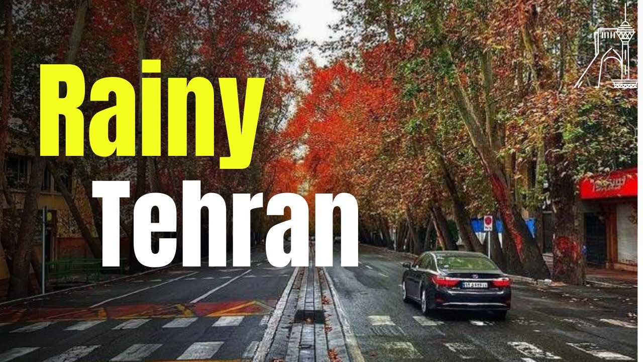 Rainy Tehran Drive 4K | Tajrish → Valiasr → Parkway — Calm Rain POV (No Commentary)