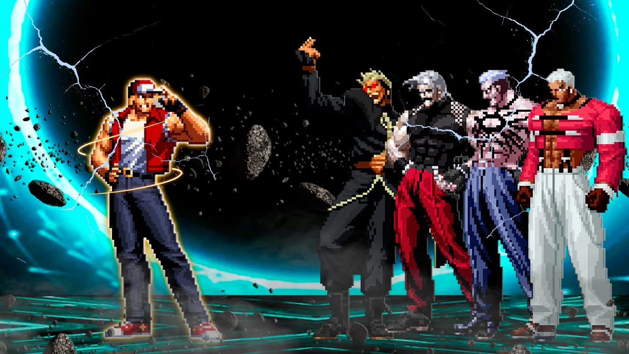 [KOF Mugen] Terry MF vs KOF Bosses Team