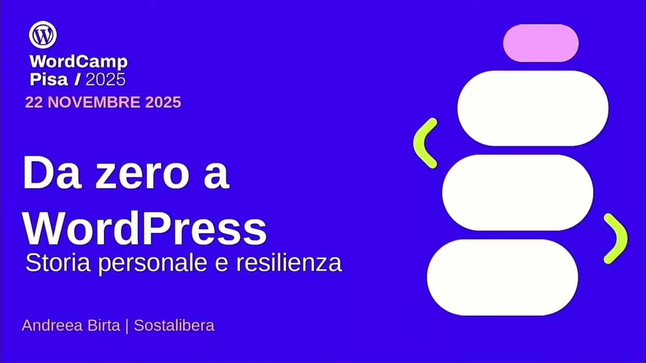 Da zero a WordPress: storia personale e resilienza