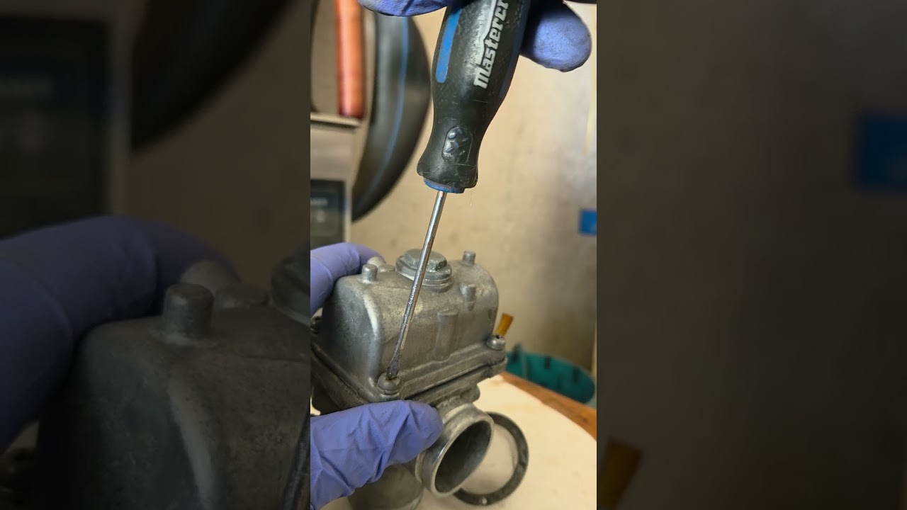 End result of ultrasonic cleaning of Mikuni primary jet.