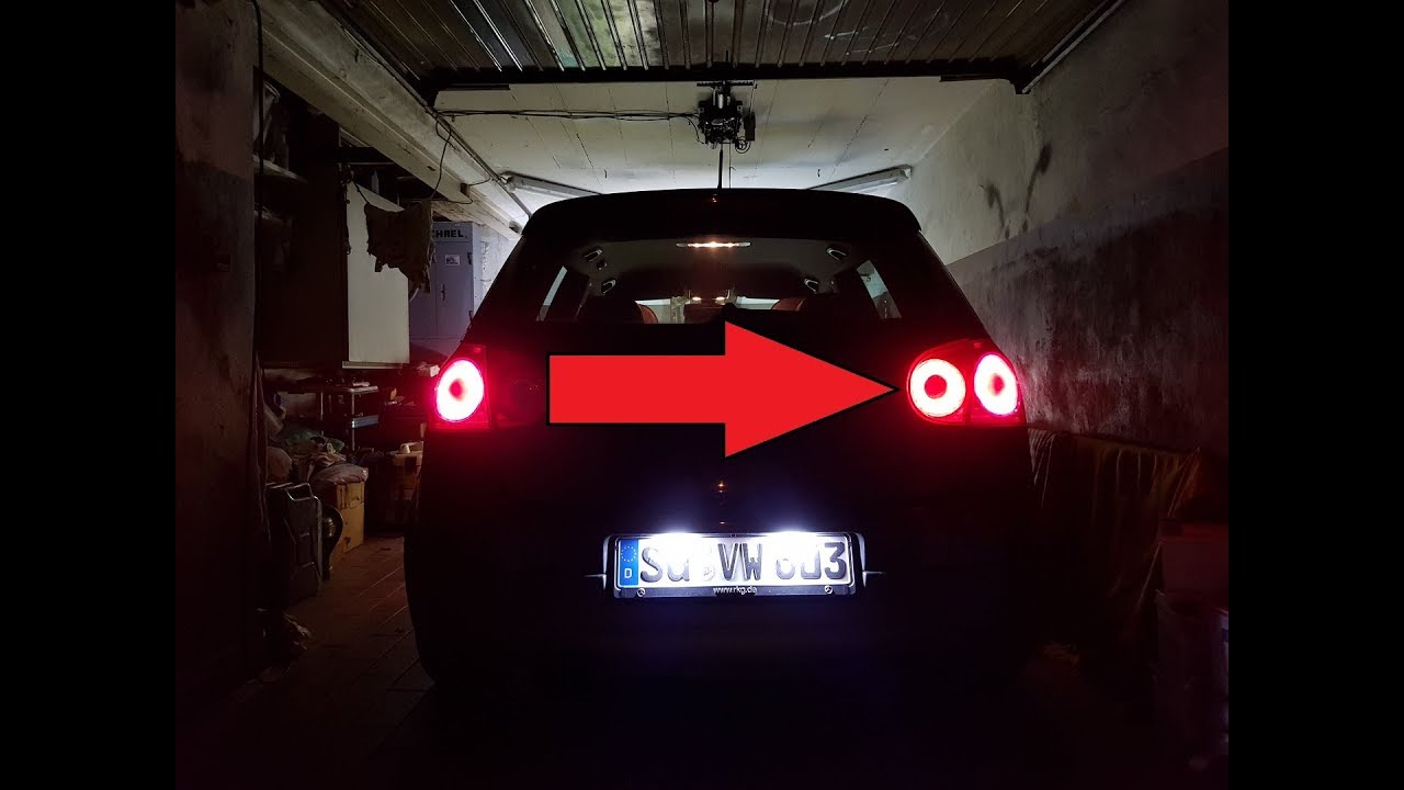 Golf 5 Rückleuchten Umbau auf Kirschrot und 4 Kreis (SKYlINE LOOK)