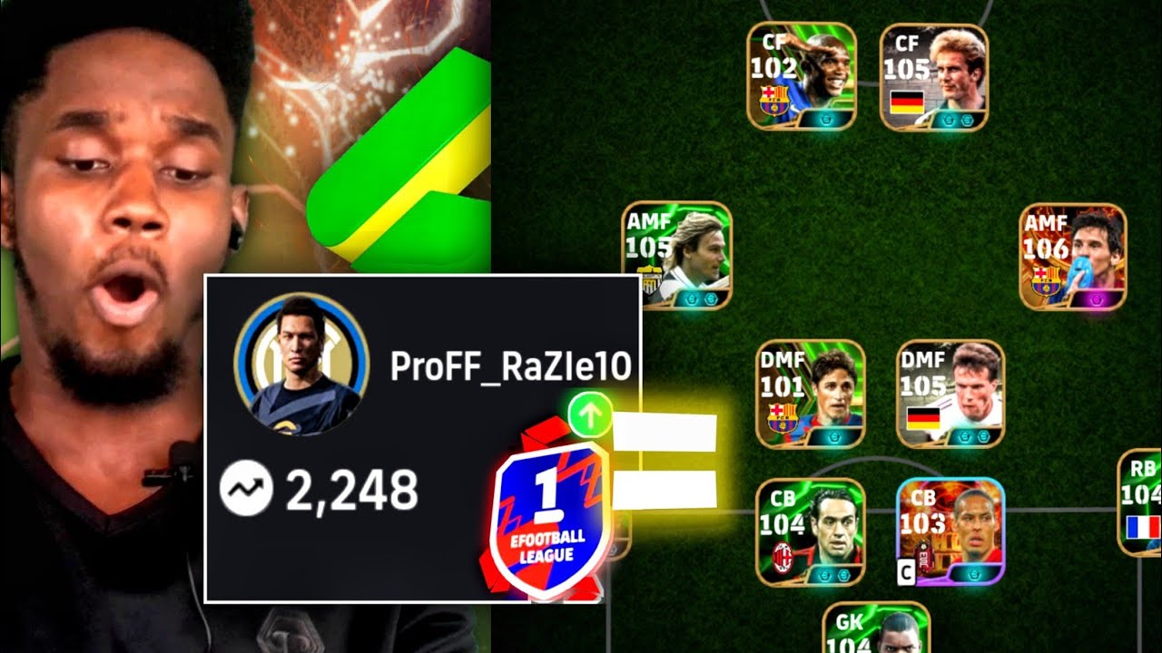 Prof Bof COPIES THE RANK 1 EFOOTBALL PLAYER'S TEAM & It Makes Me UNSTOPPABLE!!😱