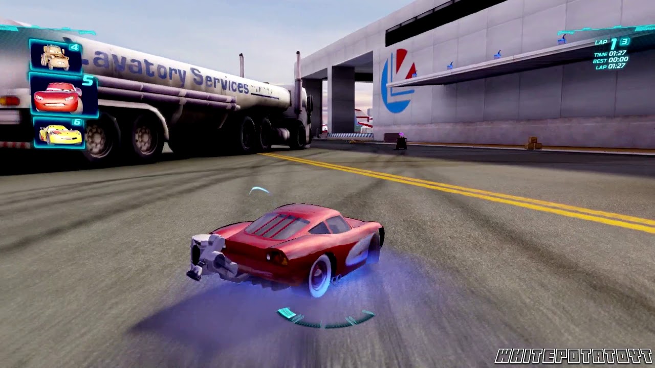 Cars 2: The Video Game | Radiator Lightning McQueen - Runway Tour! | WhitePotatoYT!