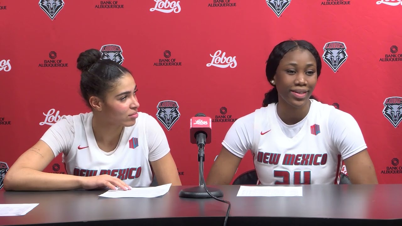 Lobo WBB vs. Air Force Postgame: Nayli Padilla & Jessie Joaquim (2/21/26)