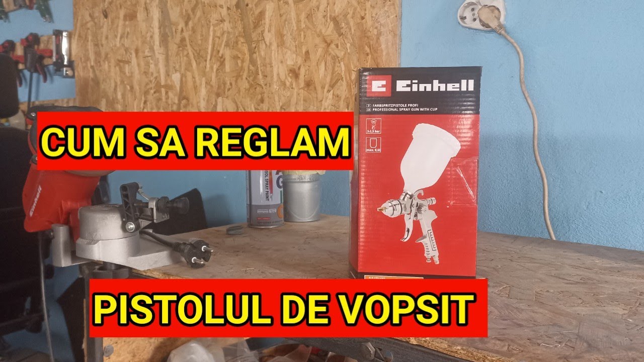 Cum sa folosim si reglam pistolul de vopsit