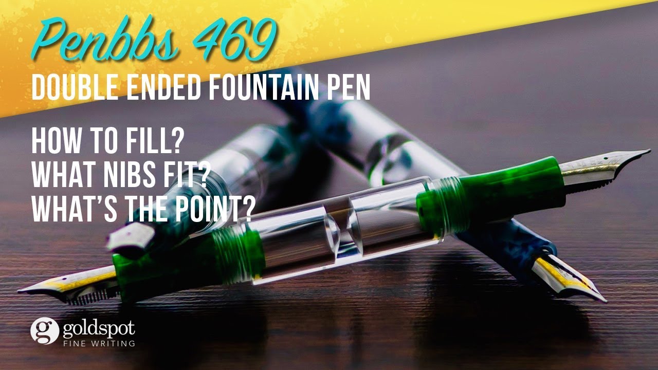 Penbbs 469 Double Ended Fountain Pen Filling Demonstration