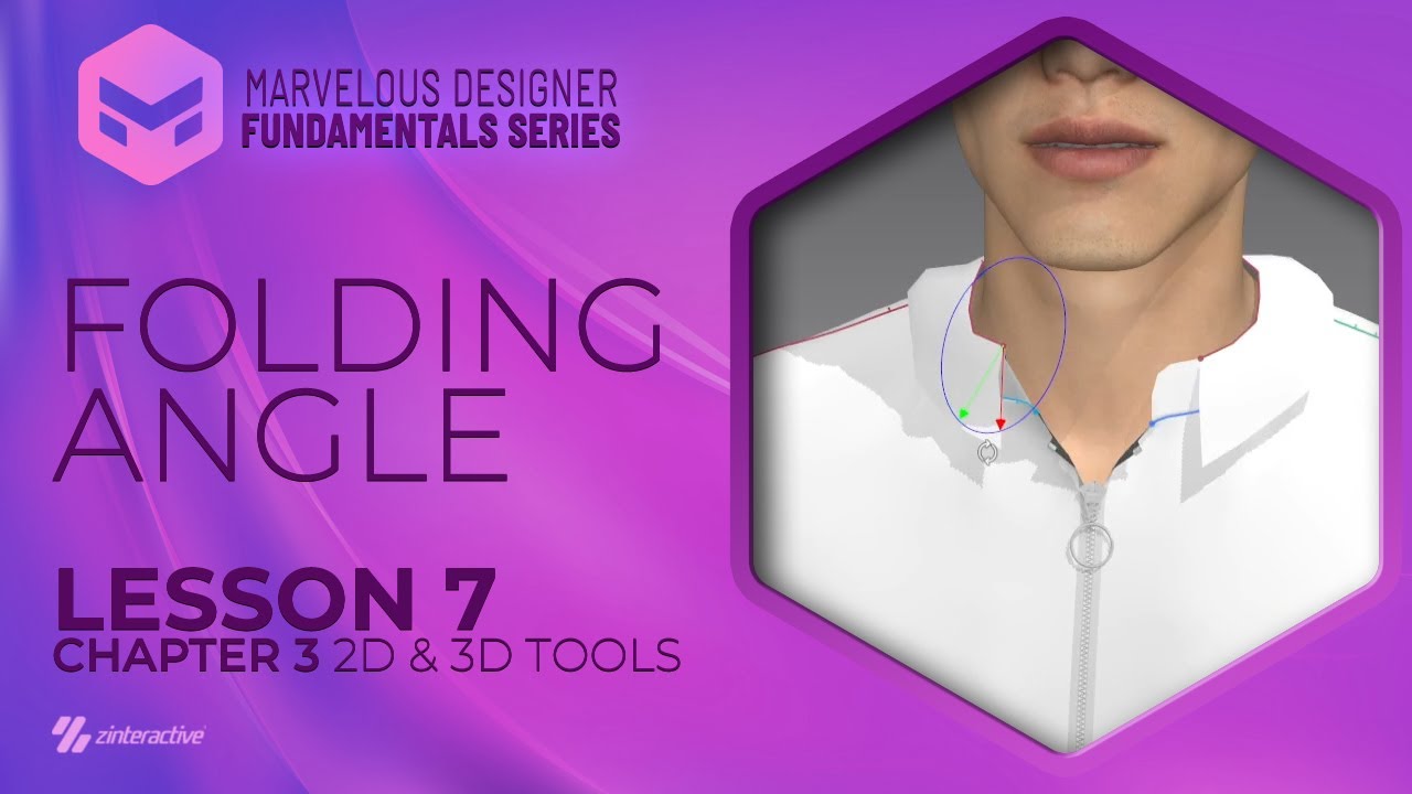 Folding Angle | Lesson 7 | Chapter 3 | Marvelous Designer Fundamentals