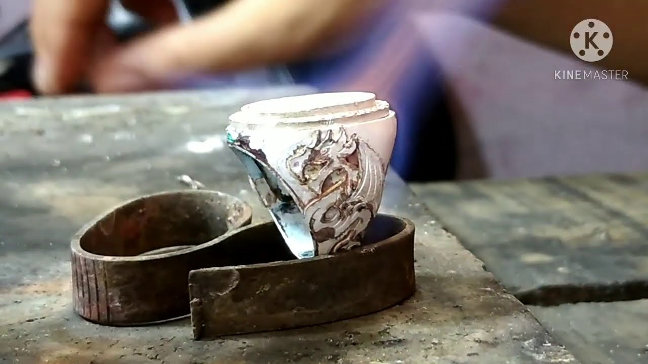 Cincin handmade motif naga|KAISAR POWER SILVER