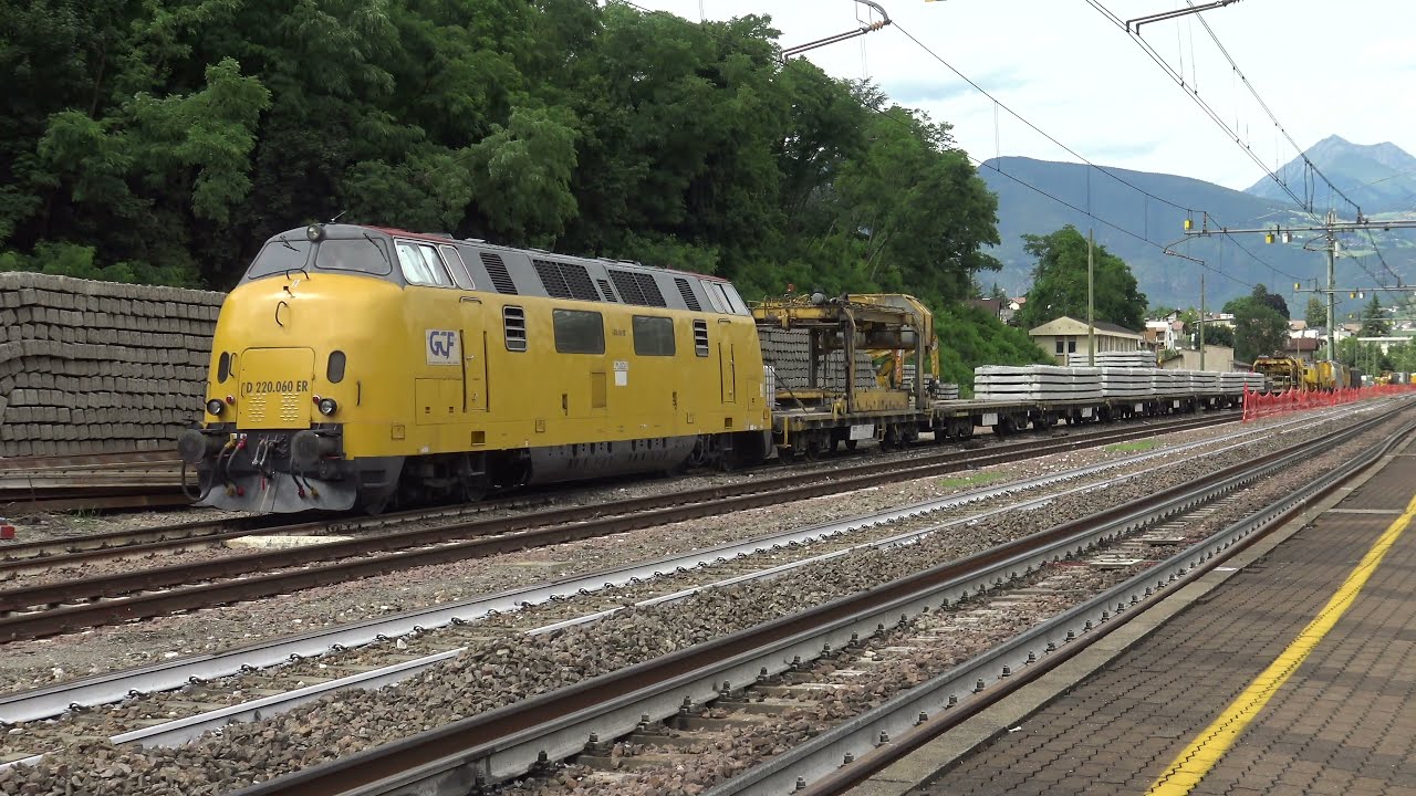 Züge in Brixen Südtirol Italien am Bahnhof V200 Taurus ÖBB Güterzug Personenzug 🚂😎