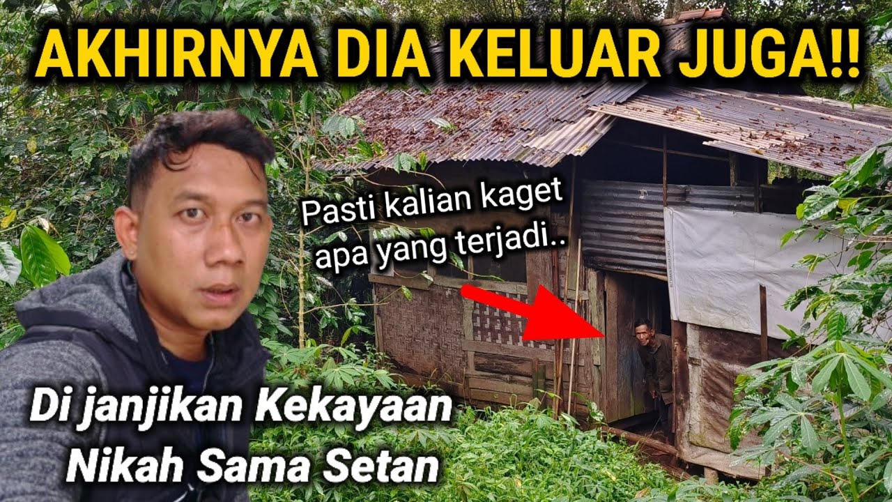 INI DIA ORANGNYA!! GAK NYANGKA NEKAT TINGGAL DAN TIDUR DI GUBUK REYOT TENGAH HUTAN