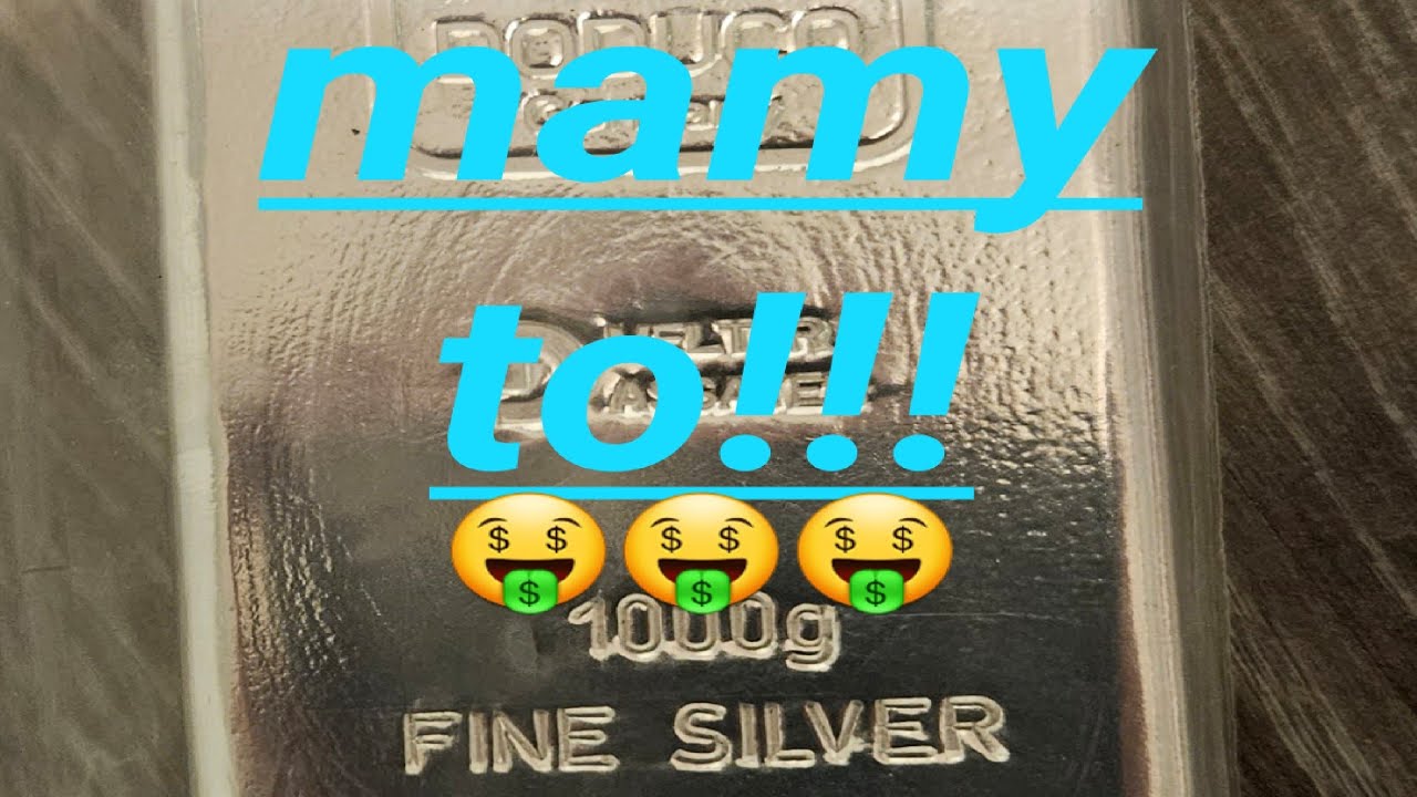 moja własna sztabka srebra 😁😁😁