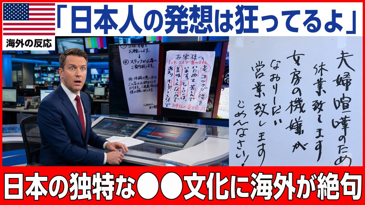 【海外の反応】「こんな国、日本だけだ！」海外ではありえない...世界を困惑させた日本の張り紙に隠された驚きの正体