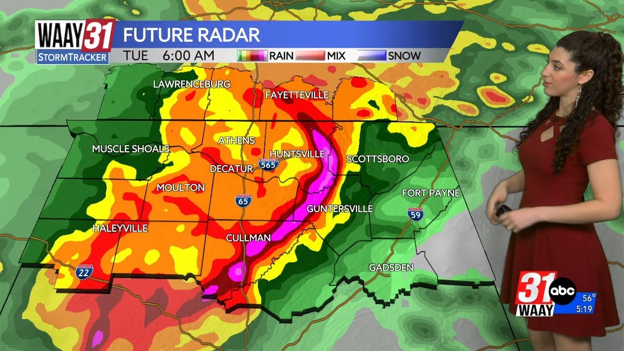 Tracking widespread rain and storms, temperature change, Thanksgiving, Black Friday, and Iron Bowl