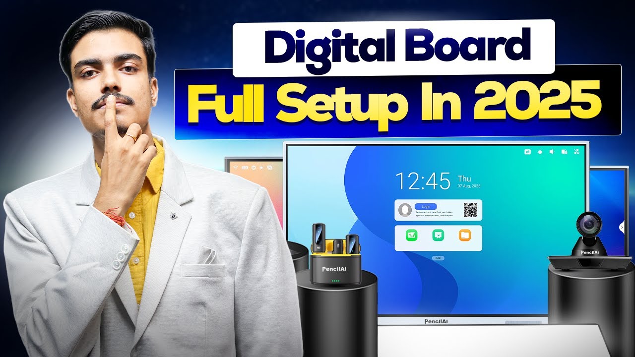 Digital Board Full Setup in 2025 | Online Teaching Studio Setup Cost? | Digital Board Setup!