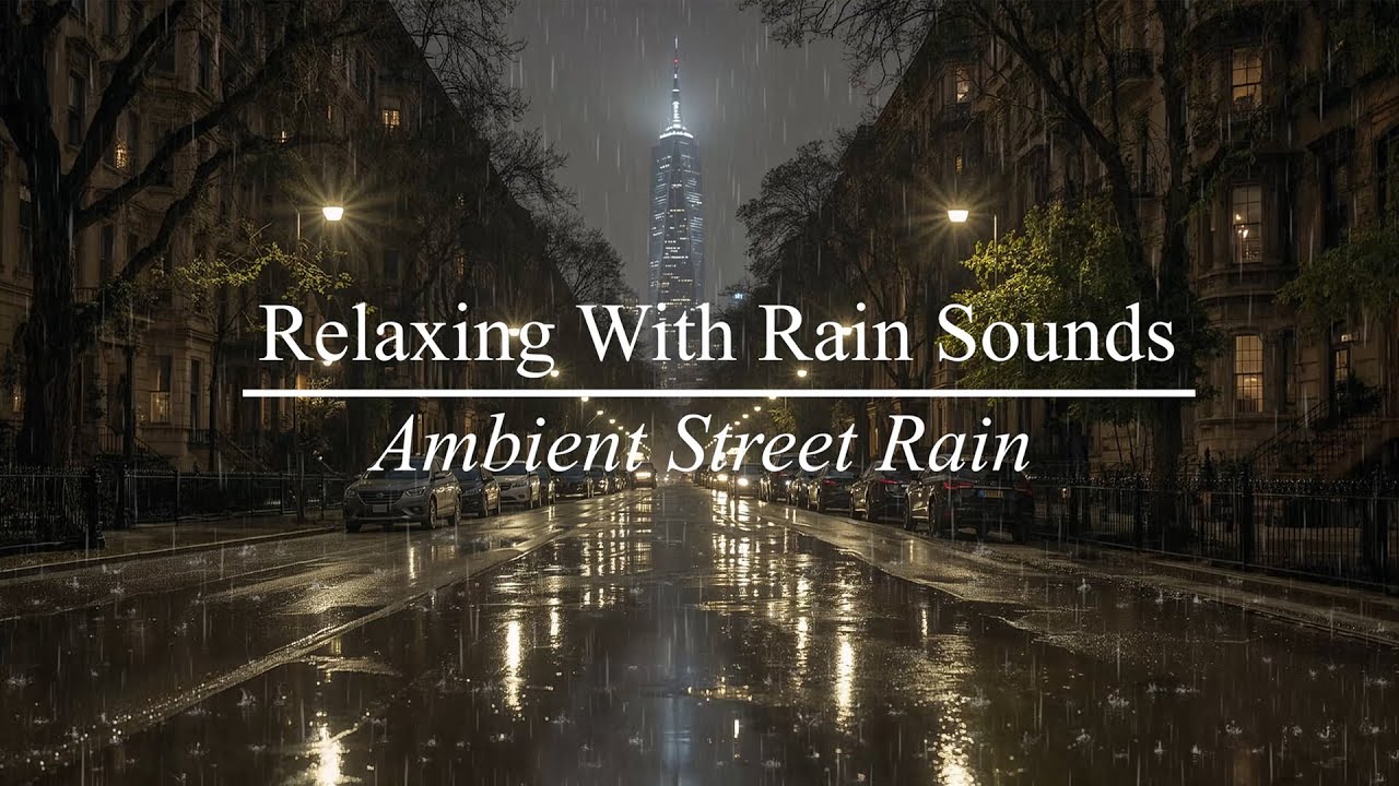 Rain Sounds for Sleeping — Relaxing Sleep Music & Gentle Thunderstorm Ambience 3 Hours