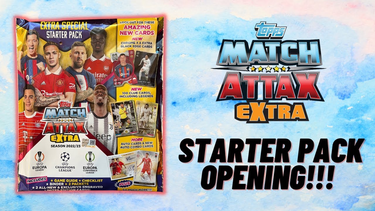 FIRST LOOK! Topps Match Attax Extra 2022/23 starter pack opening!