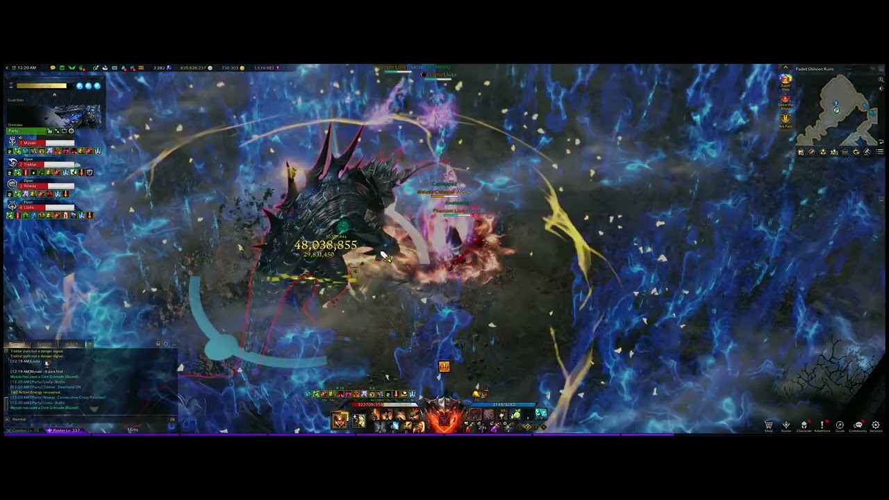 Lost Ark Predator Slayer Guardian Raid Drextalas 633m DPS