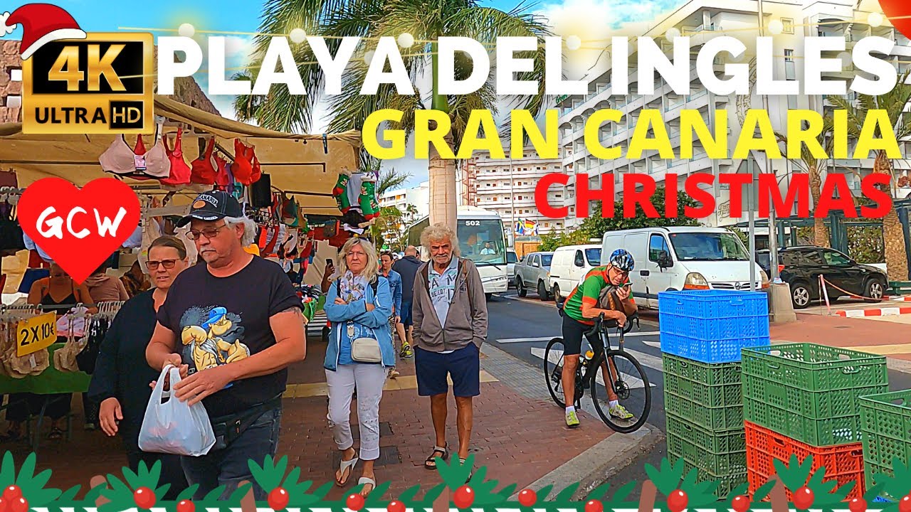PLAYA DEL INGLES Gran CHRISTMAS December 2023 🔴 Bull Escorial Hotel to Green Field Hotel