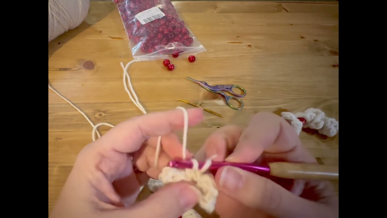 Crochet Popcorn Garland