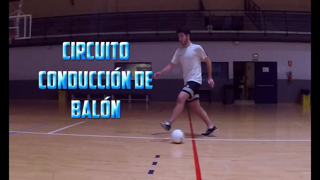 Circuito de conducción de balón con la planta | Futsal circuit