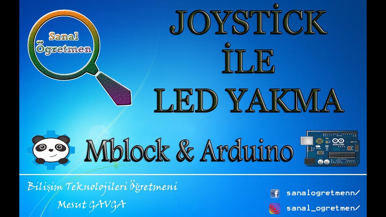 (Mblock & Arduino) Joystick İle Led Yakma