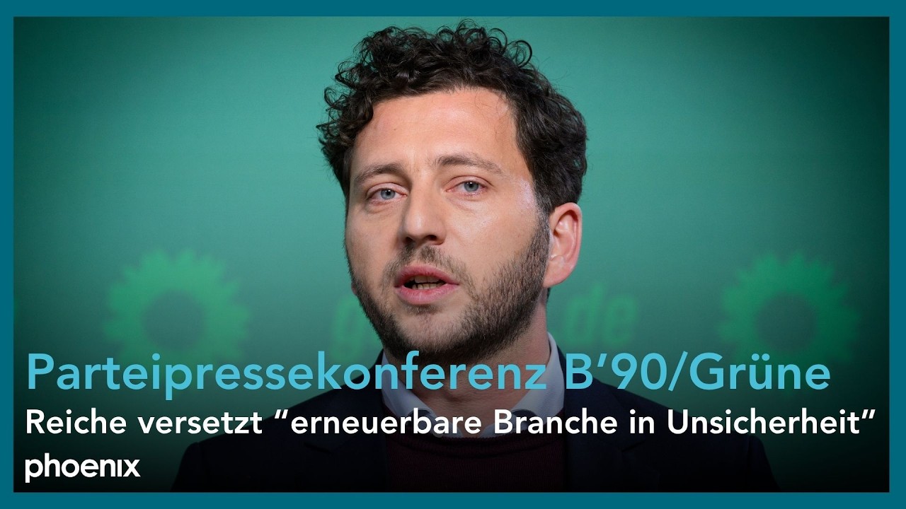B'90/Grüne: Parteipressekonferenz mit Vorsitzendem Felix Banaszak | 09.02.26