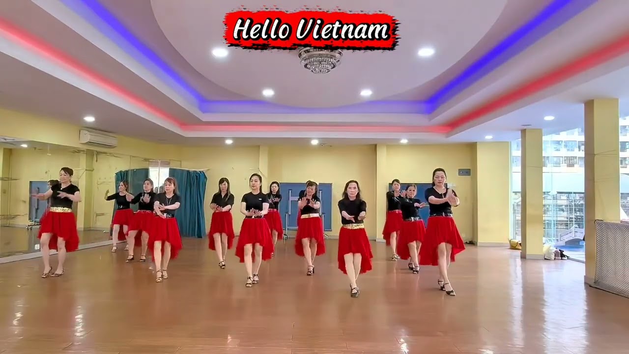 Hello Vietnam || Lusi Line Dance || Demo By : Ladies Lusi LD