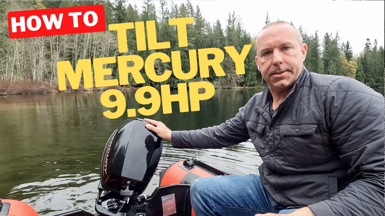 Как наклонить подвесной мотор Mercury с ручным управлением мощностью 9,9 л.с.