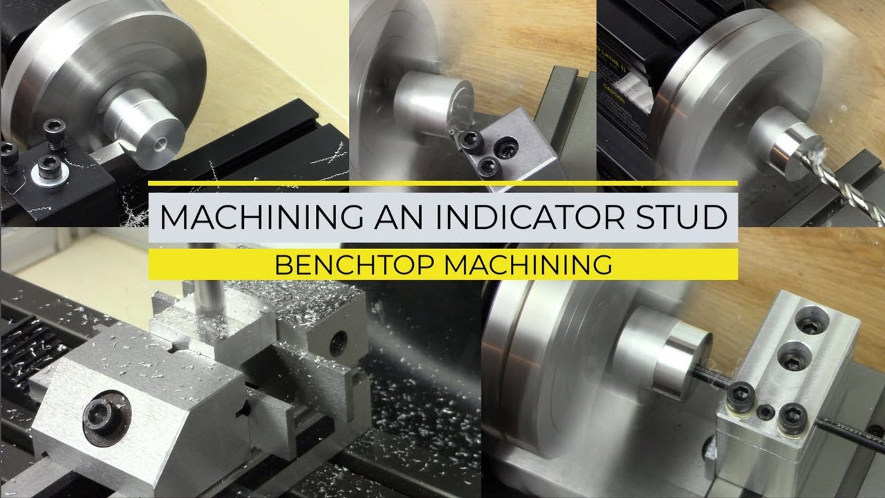 MAKE: Taig lathe turning steel! Machining an indicator stud