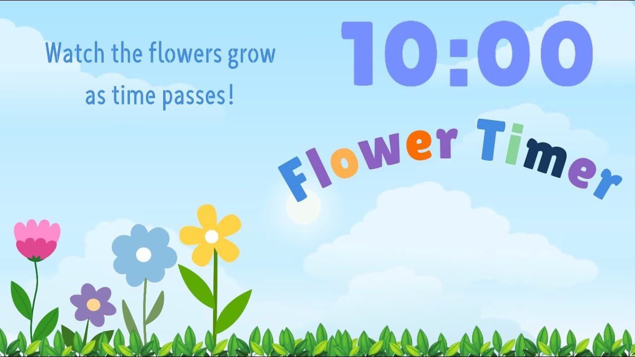 10 Minute Timer | Mother's Day Flowers Progress Visual | Surprise Ending | Classroom Management