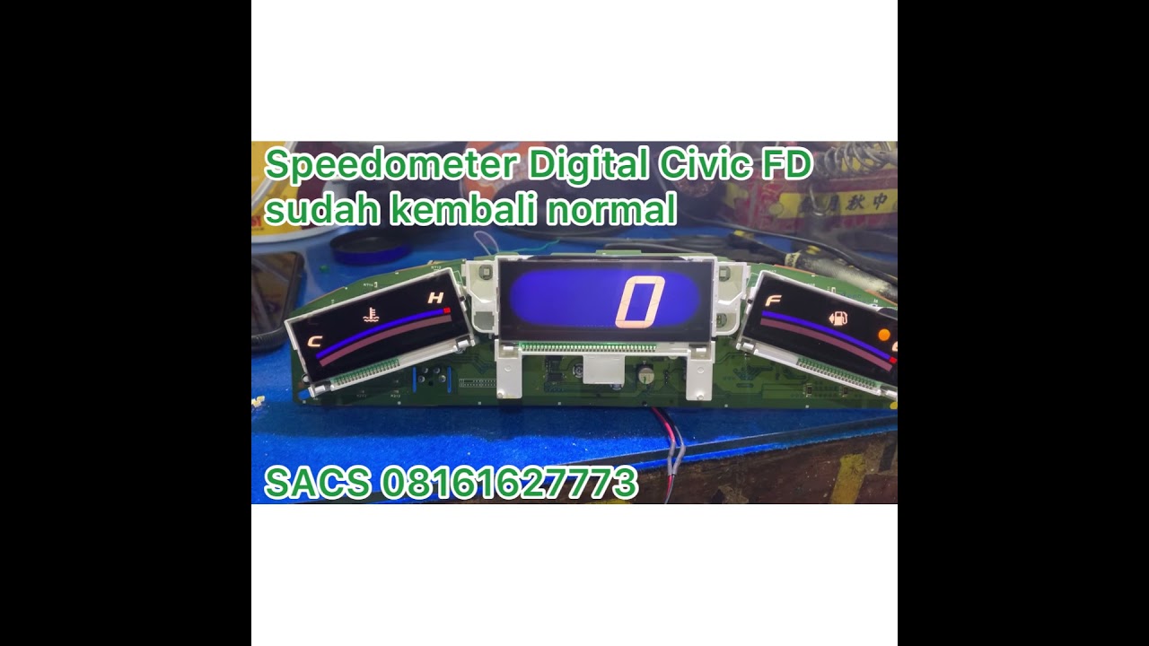 Servis speedometer digital honda Civic FD yang redup dan hang