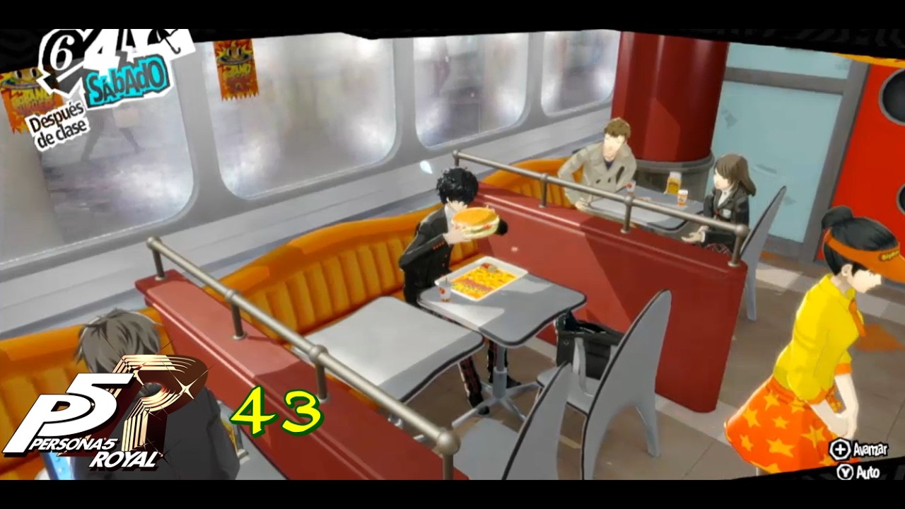 Persona 5 Ep 43 Días de lluvia y una gran hamburguesa