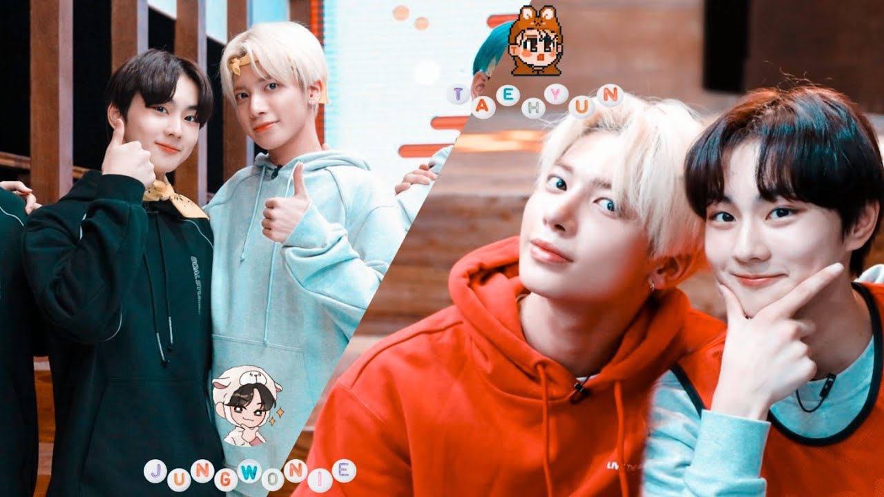 Tomorrow X Together [TXT] Taehyun and Enhypen Jungwon moments from PLAYGROUND.