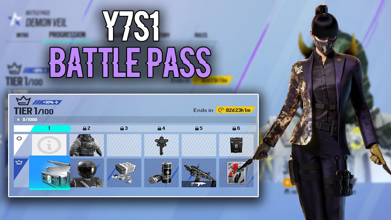 BEST BATTLE PASS EVER? - Y7S1 Demon Veil COMPLETE Battle Pass  Showcase - Rainbow 6 Siege Year 7