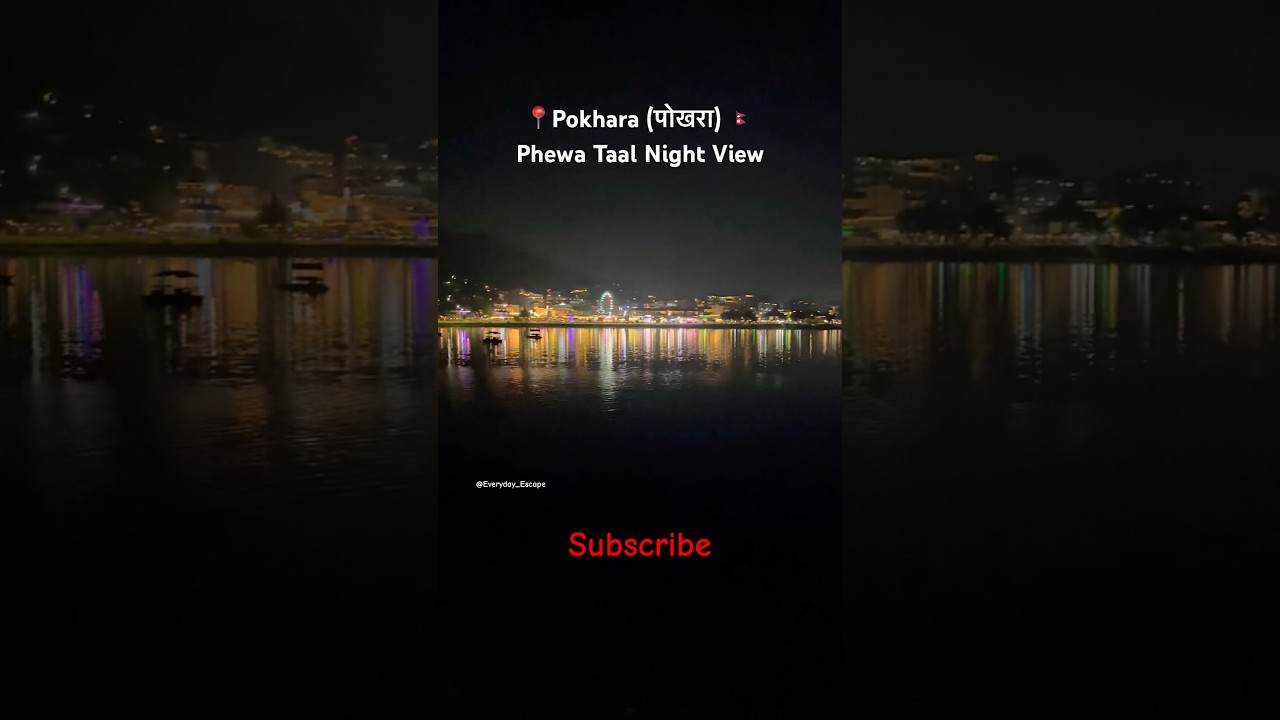 Pokhara Night View Phewa Taal 