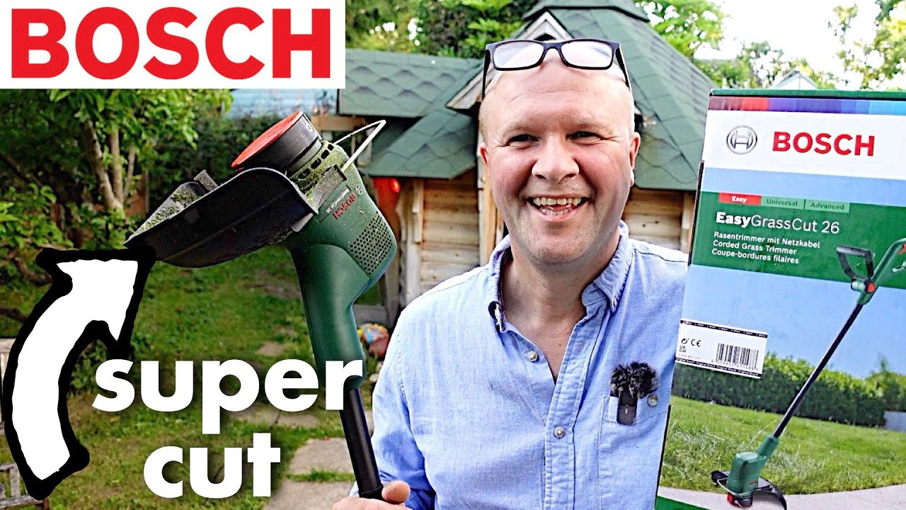 Best budget BOSCH STRIMMER on Amazon?  EasyGrassCut 26 unboxing & first impressions review!