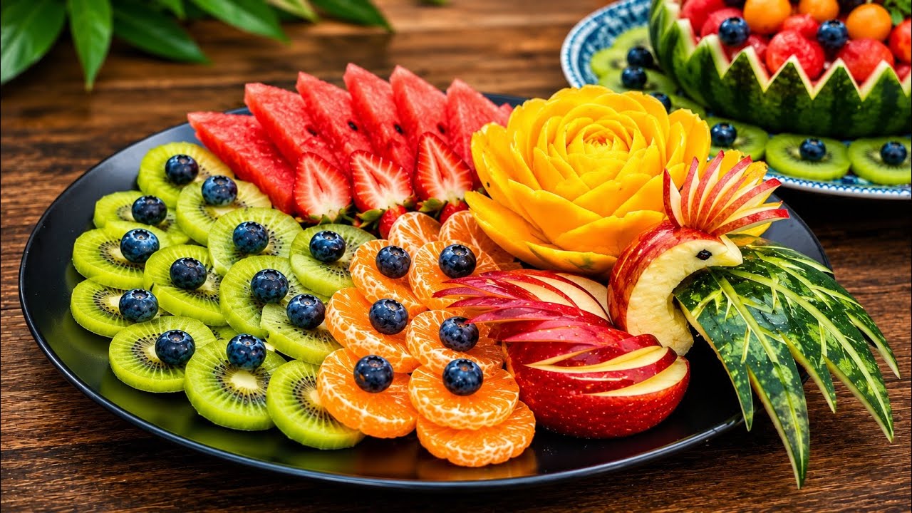 Easy Fruit Carving: How to Make This Fruit Platters 