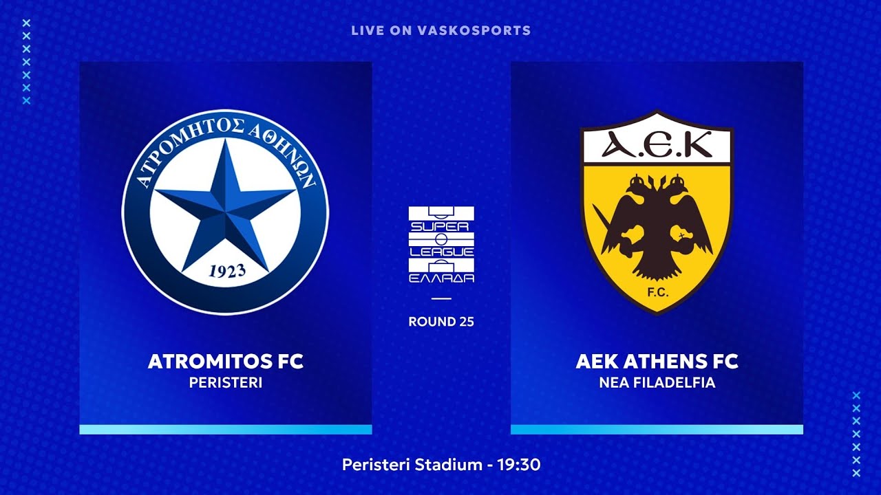🔴 LIVE | ΑΤΡΟΜΗΤΟΣ - ΑΕΚ | ΕΛΛΗΝΙΚΗ SUPERLEAGUE | ATROMITOS - AEK | 15/3/26