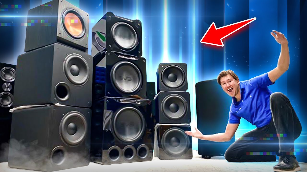 SVS MASSIVE WALL of SUBWOOFERS Bass TEST!! All Subs Compared