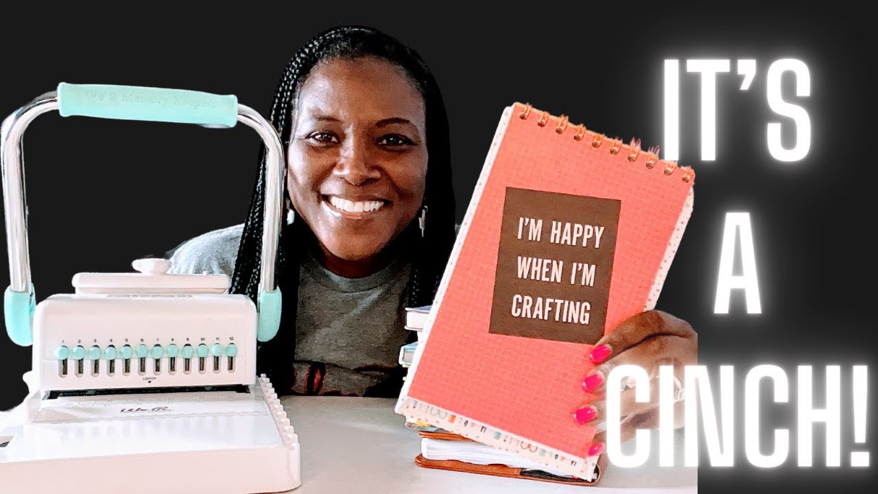 How to Use the Cinch Machine to Make a Dollar Tree Craft Journal #cinch #journal