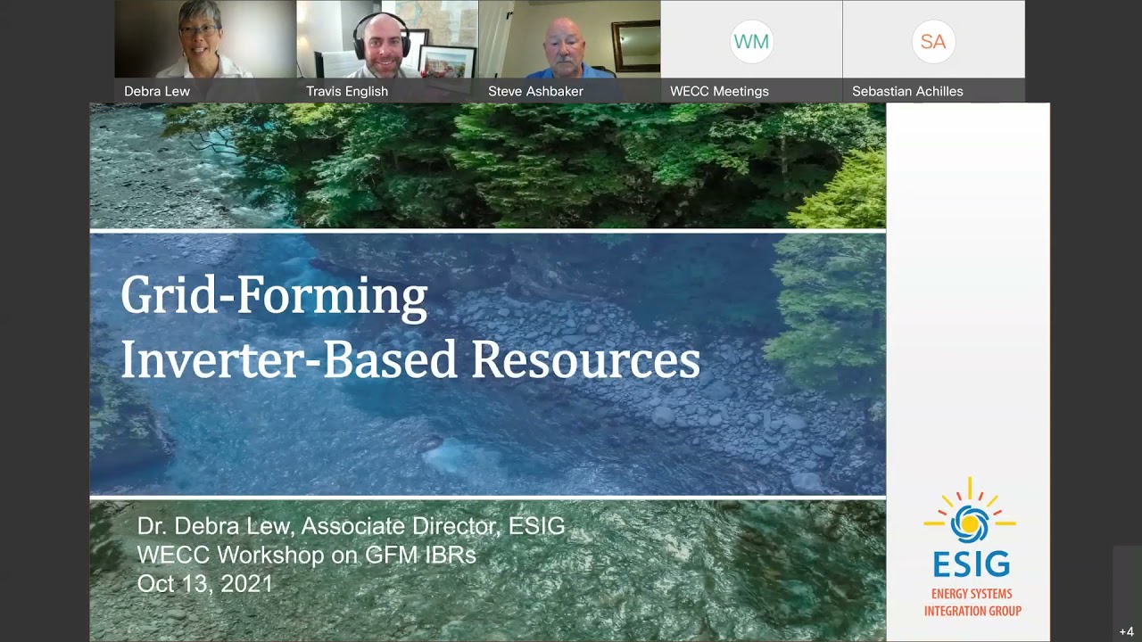 WECC/ESIG Grid-Forming Inverter-Based Resources Workshop