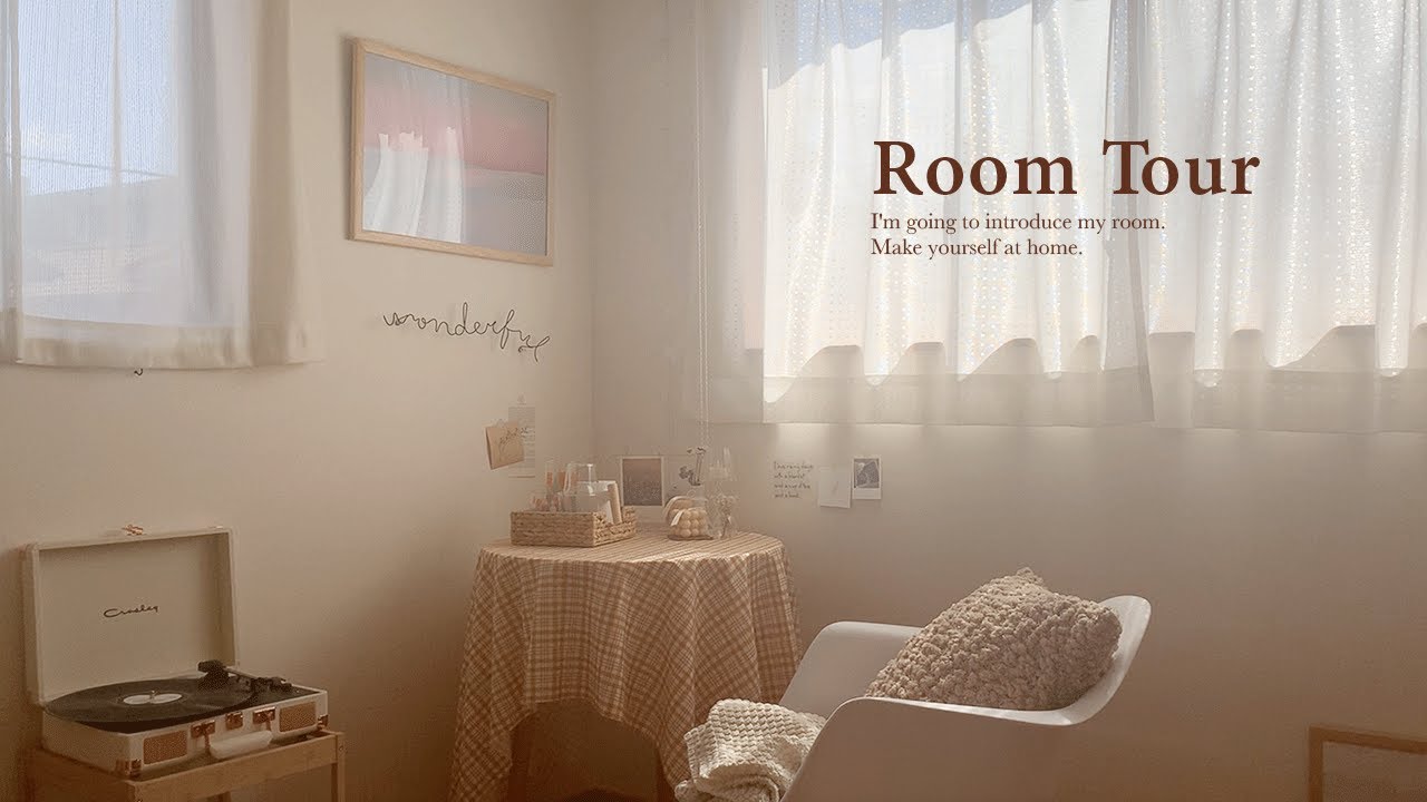 【ルームツアー】6畳の小さな部屋のおしゃれなレイアウト。一人暮らし｜映画好き女子｜韓国インテリア 룸투어 room tour