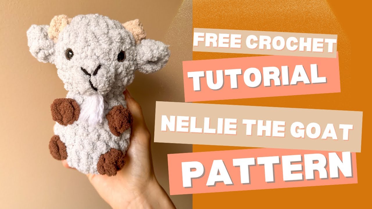 Free Crochet Goat Tutorial- Step-by-Step- for Beginners