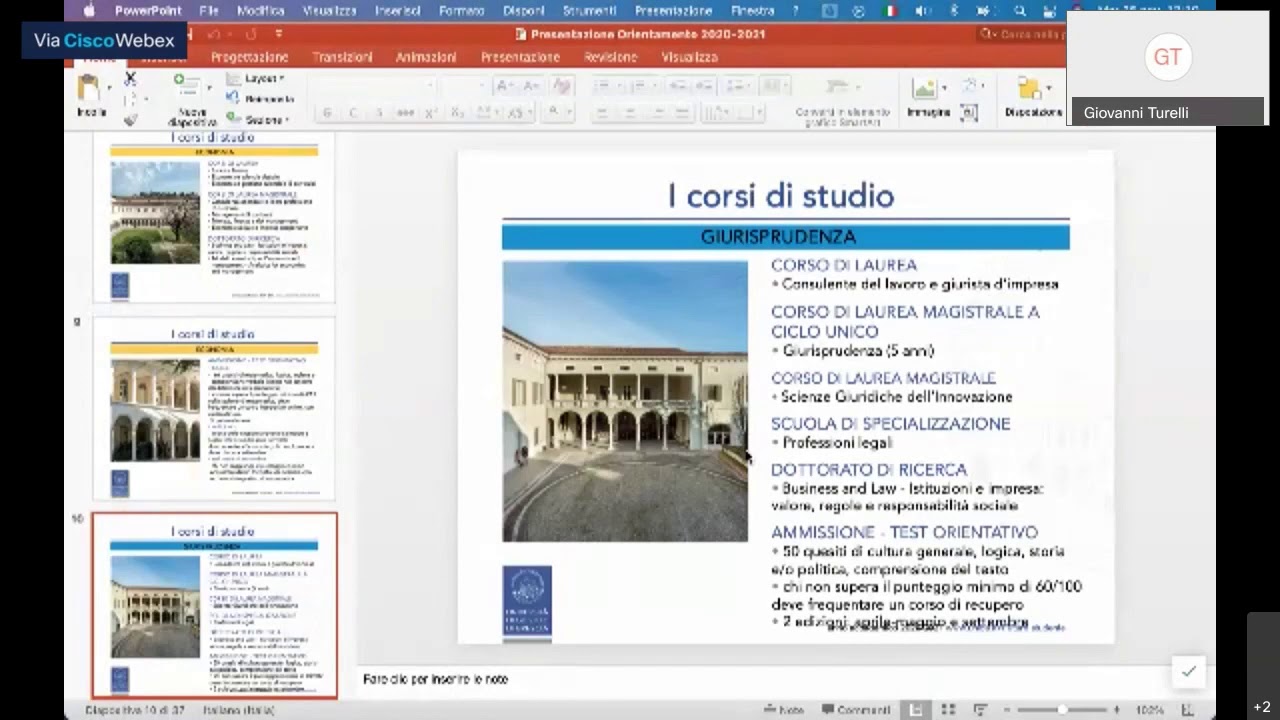 UNIBS, LA SCELTA E I PERCORSI