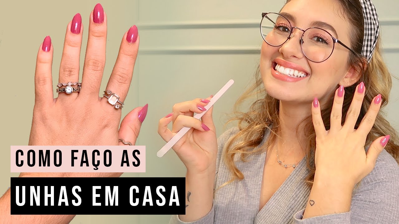 Como FAZER A UNHA em casa SOZINHA | Tutorial